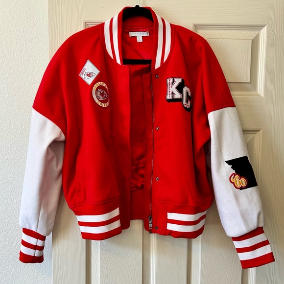 Women's KC Chiefs Bomber Jacket - Picture 1 of 5